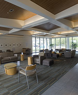 Ceilings in Gallagher Hall use FSC-certified wood.